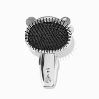 Silver Chrome Bear Hair Brush