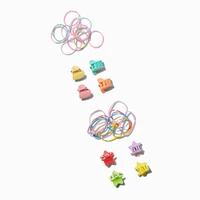 Claire's Club Heart Hair Ties & Mini Claws Set