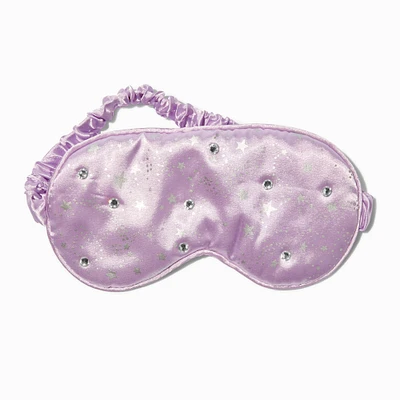 Lavender Star Bling Satin Sleeping Mask