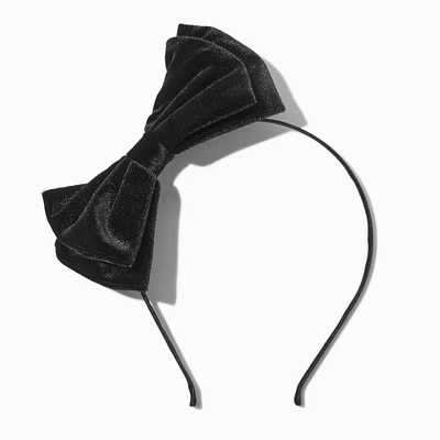 Black Velvet Bow Headband