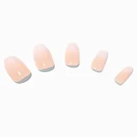 Nude Glitter Coffin Vegan Faux Nail Set - 24 Pack