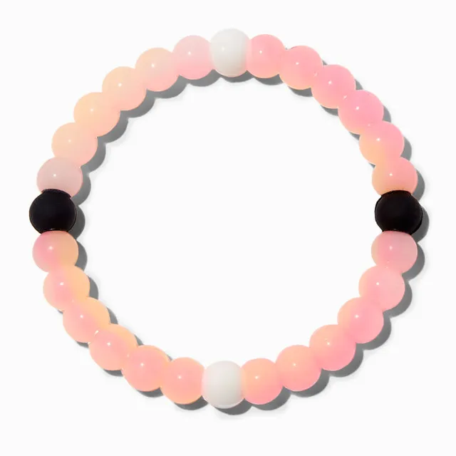 Glow in The Dark Blue & Pink Fortune Stretch Bracelet - 2 Pack