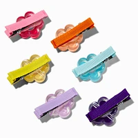 Claire's Club Bright Flower Hair Clips - 6 Pack