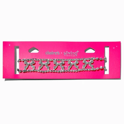 Claire's x Sliving by Paris Hilton Bow Choker Necklace