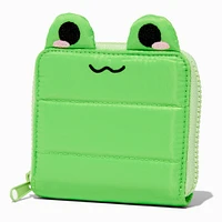 Green Frog Zip Around Wallet