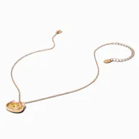 Gold-tone Cat Shaker Pendant Necklace