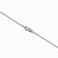 C LUXE by Claire's Sterling Silver 1/20 ct. tw. Lab Grown Diamond Pavé Heart Lock Pendant Necklace