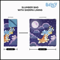 Bluey Slumber Pups Silk Touch Throw Blanket Sherpa Slumber Bag (ds)