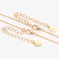Gold Best Friends Split Yin Yang Pendant Necklaces - 2 Pack
