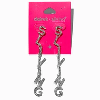 Claire's x Sliving by Paris Hilton Sliving Drop Earrings