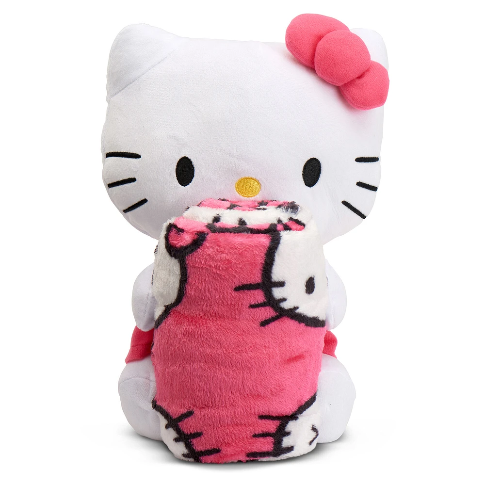 Hello Kitty® Hugger Pillow & Silk Touch Throw Set