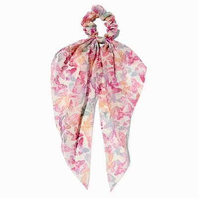 Butterfly Lurex Hair Scrunchie Scarf