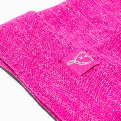 JoJo Siwa™ Claire's Exclusive Rainbow Bow Pink Beanie