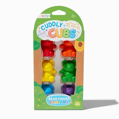 ooly® Cuddly Cubs Bear Finger Crayons - 6 Pack