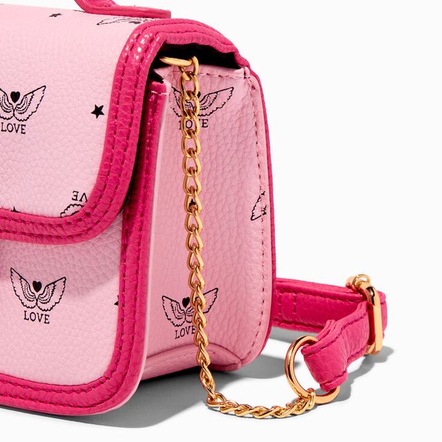 Claire's Quilted Heart Crossbody Bag | Red