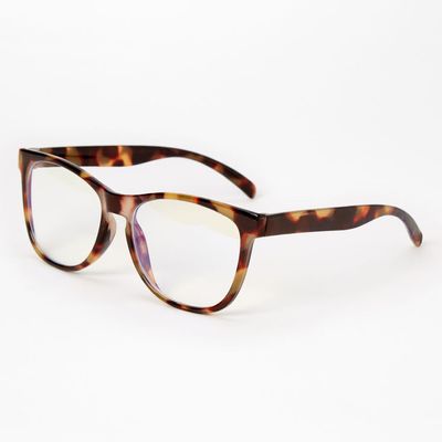 Claire's Club Tortoiseshell Rectangle Clear Lens Frames