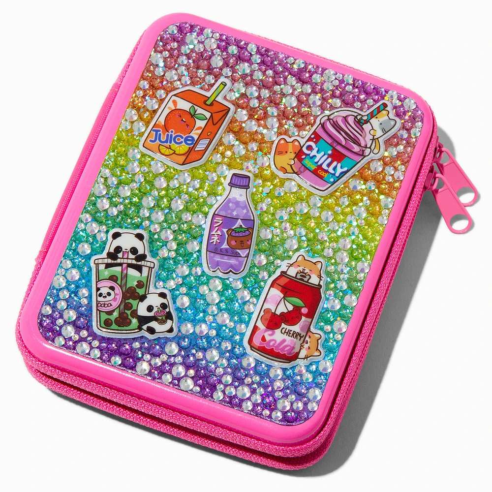 Critter Drinks Bling Pink Makeup Tin