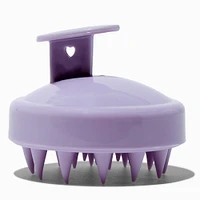 Purple Silicone Shampoo Hair Brush