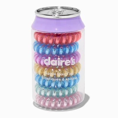 Spiral Hair Tie Soda Can - 7 Pack