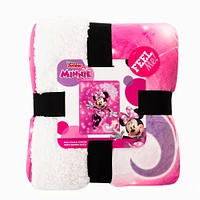 Disney Minnie Mouse Oversized Silk Touch Sherpa Throw Blanket