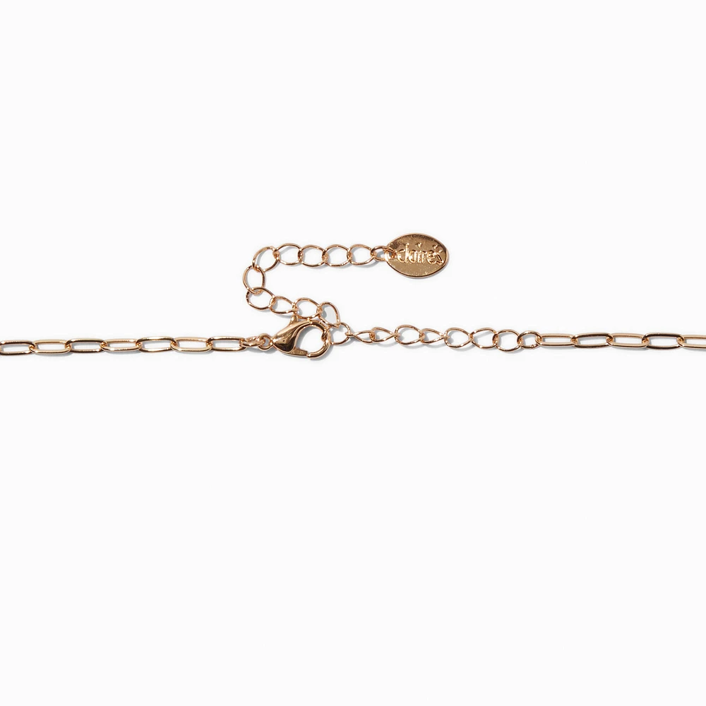 Gold-tone Swirl Choker Necklace