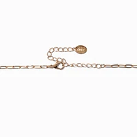 Gold-tone Swirl Choker Necklace
