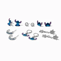 Disney Stitch Bling Stud & Hoop Earring Set - 6 Pack