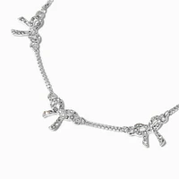 Silver Bow Bolo Bracelet