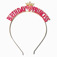 Birthday Princess Crown & Hearts Headband