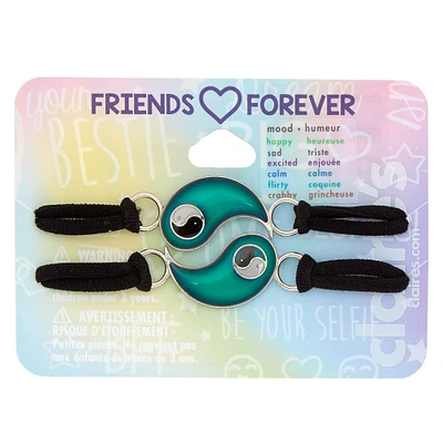 Best Friends Mood Yin Yang Adjustable Friendship Bracelets - 2 Pack