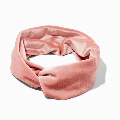 Blush Pink Velvet Twisted Headwrap