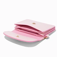 Gold Bow Pink Card Case