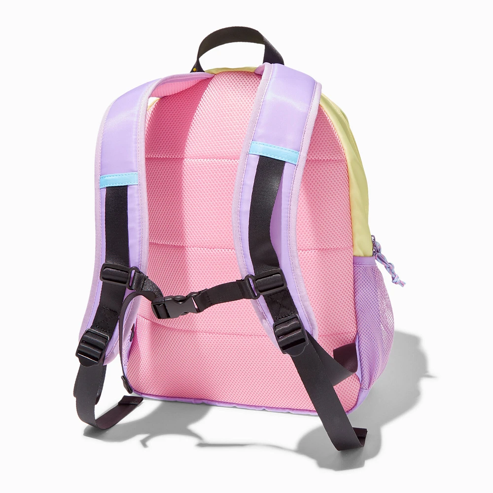Pastel Colorblock Functional Backpack