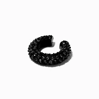 Black Crystal Pavé Chunky Ear Cuff