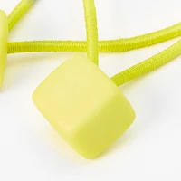 Yellow Geometric Hair Ties - 2 Pack