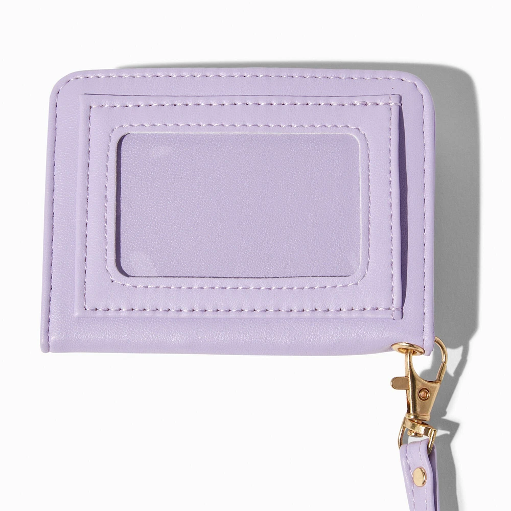 Lavender Butterfly Wallet with Lanyard