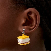 S'mores Clip-On Drop Earrings