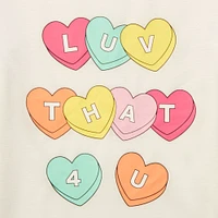 "LUV THAT 4 U" Long-Sleeved Valentine's Day Tee