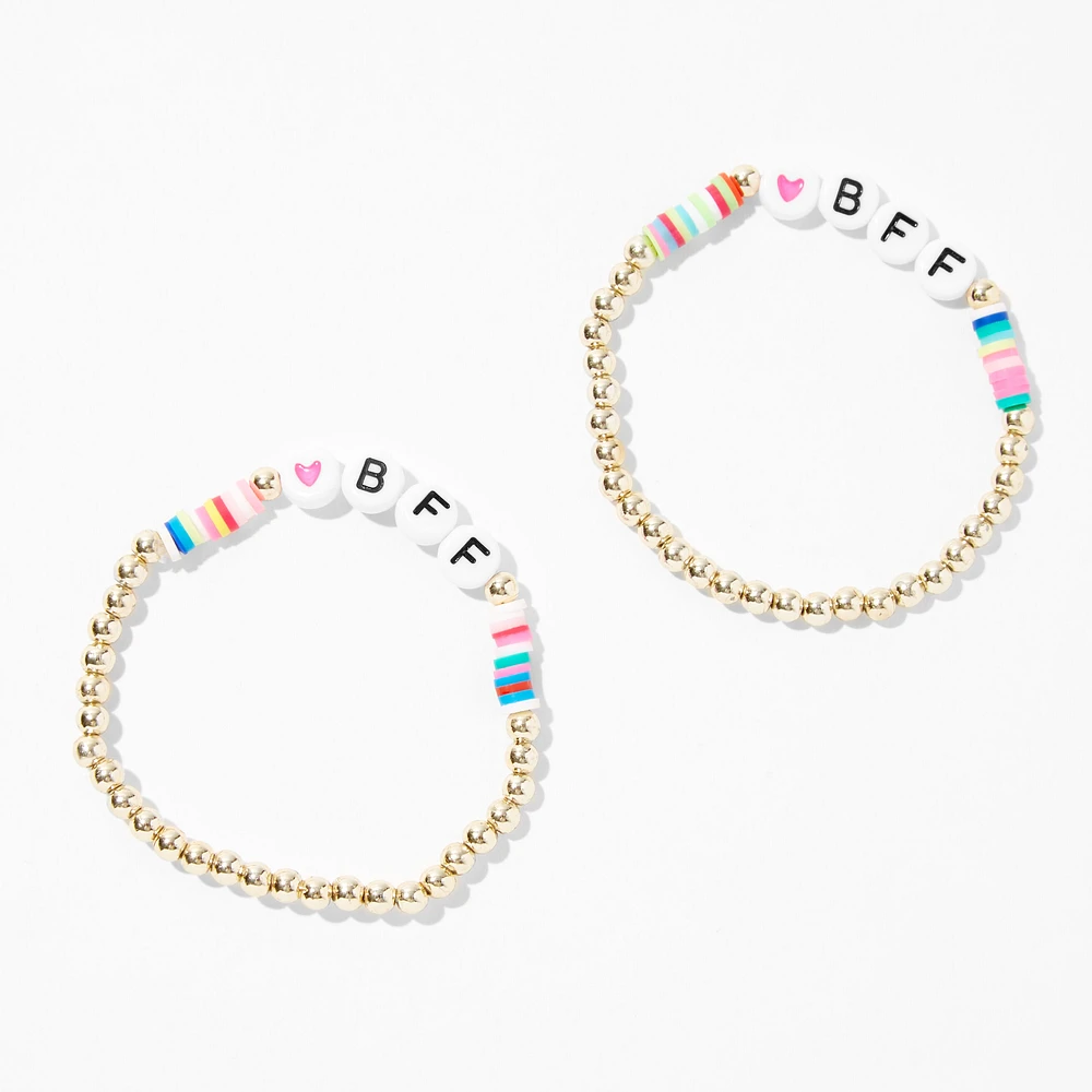 Best Friends Beaded Stretch Bracelets - 2 Pack