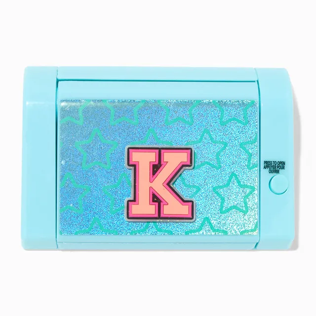 Initial Varsity Lip Gloss Keychain - A