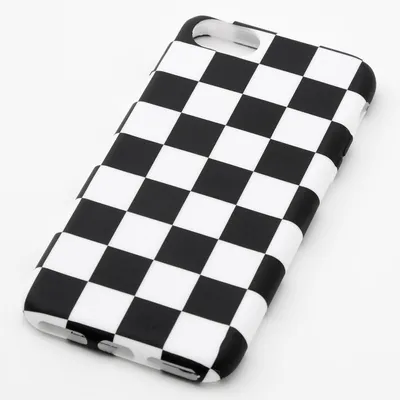 Black & White Checkered Phone Case - Fits iPhone 6/7/8/SE