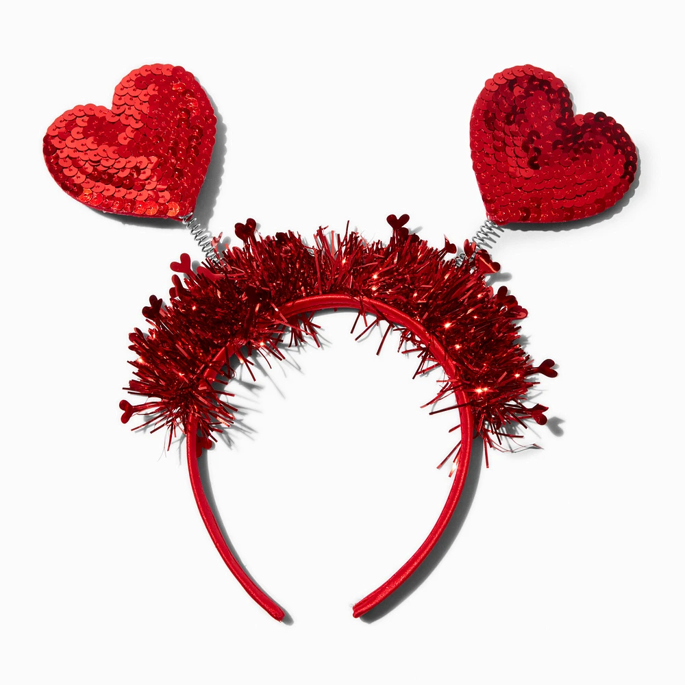 Valentine's Day Traditional Heart Deely Bopper Headband