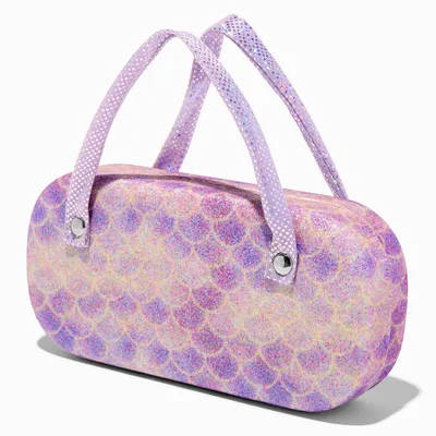 Claire's Club Glitter Mermaid Glasses Case Combo