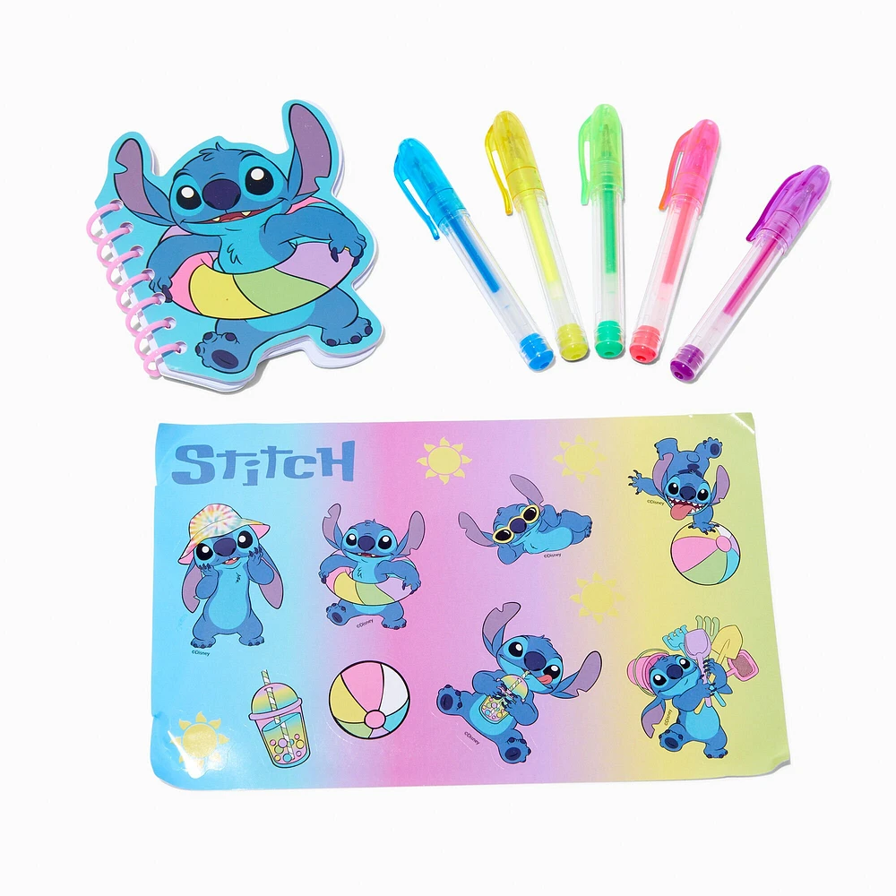 Disney Stitch Claire's Exclusive Summer Luggage Stationery Set