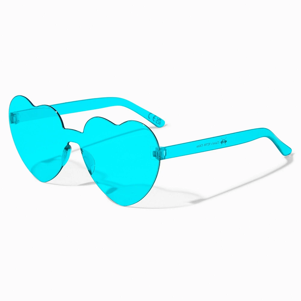 Teal Heart Sunglasses