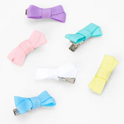 Claire's Club Pastel Hair Clips - 6 Pack