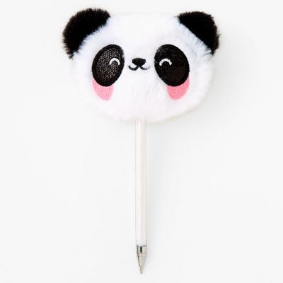 Plush Panda Head Pen