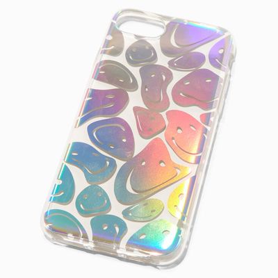 Holographic Happy Face Protective Phone Case