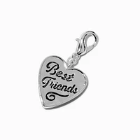 T H E M E x Claire's Silver-tone Best Friends Heart Charm