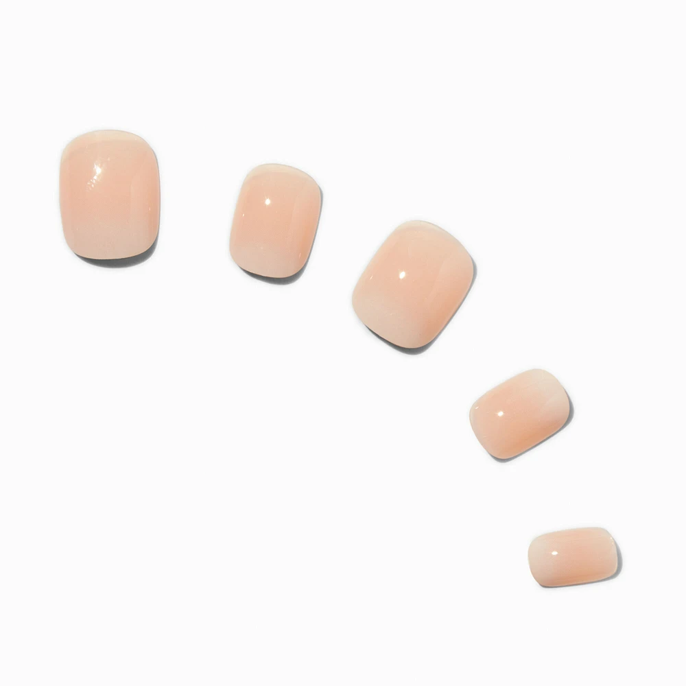 French Tip Ombré Squoval Vegan Faux Nail Set - 24 Pack